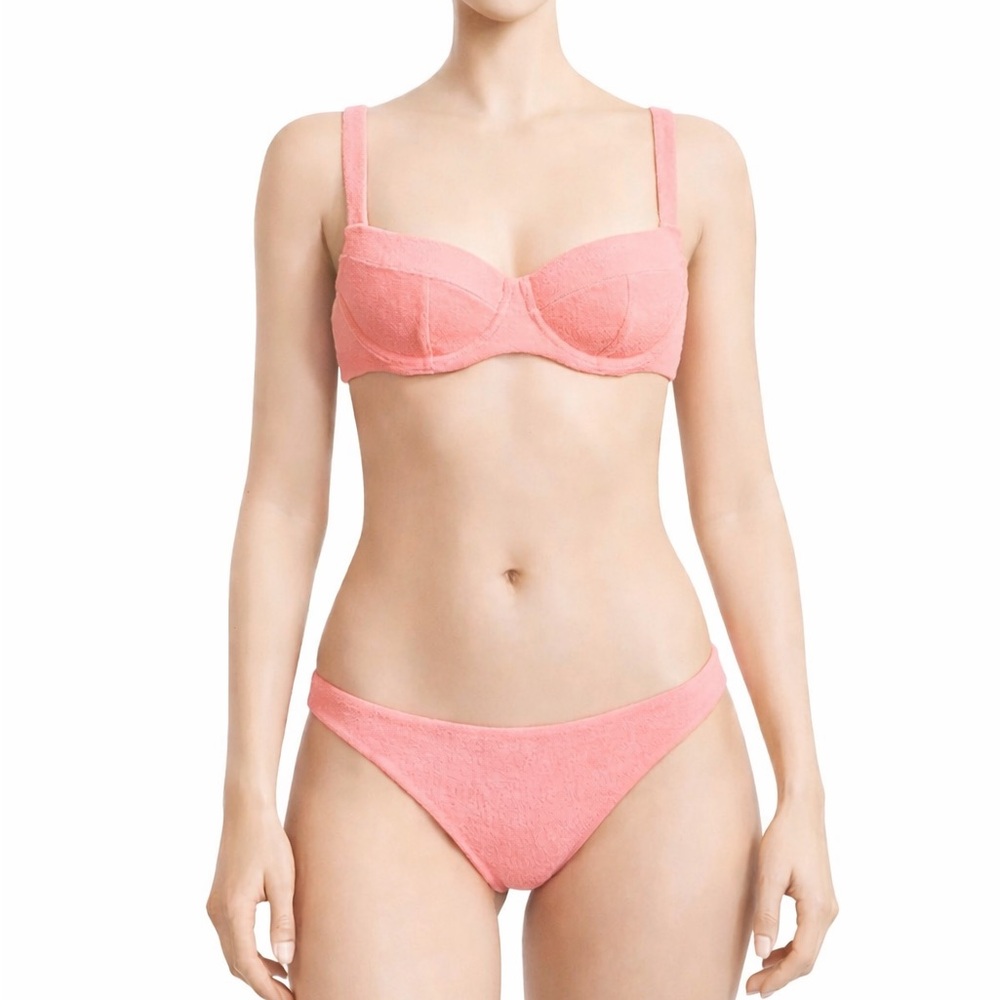 Victoria’s Secret Swim Essential Wicked Terry Cloth Towel Bikini Pink Cocktail